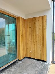 elewacja drewniana deska modrzew syberyjski Pracownia Stolarska Latzke