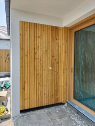 elewacja drewniana deska modrzew syberyjski Pracownia Stolarska Latzke