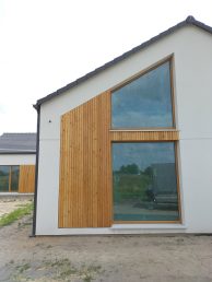 elewacja drewniana deska modrzew syberyjski Pracownia Stolarska Latzke