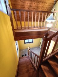 schody drewniane zabiegowe wewnętrzne stolarz Pracownia Stolarska Latzke