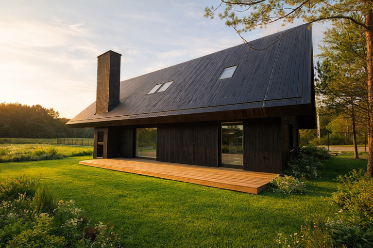 elewacja drewniana wentylowana taras drewniany thermodrewno Pracownia Stolarska Latzke