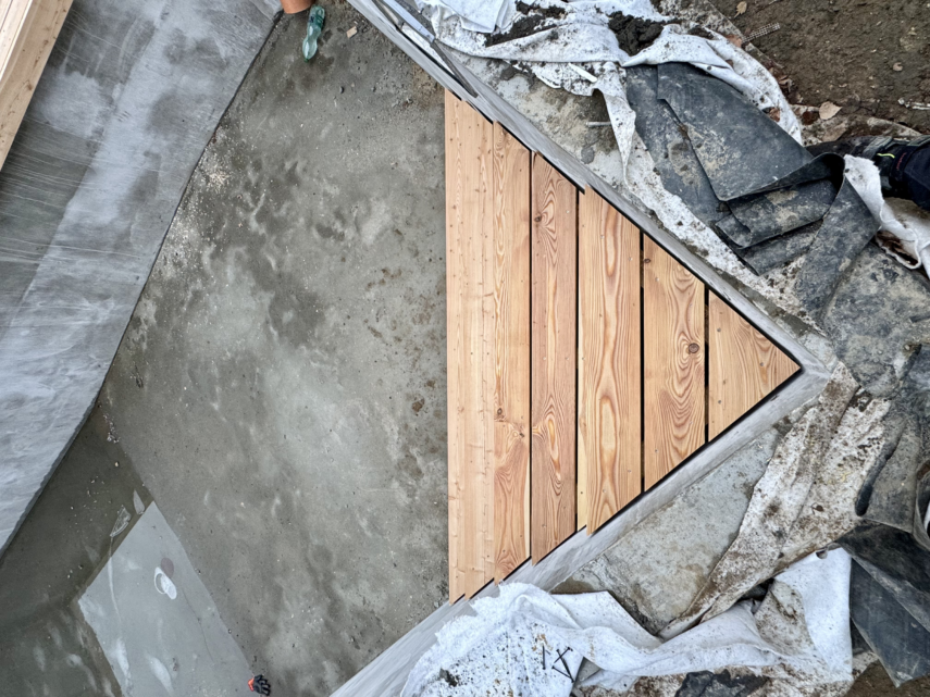 domy elewacja drewniana pozioma tarasy drewniane Latzke